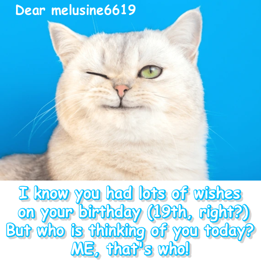 Belated Birthday